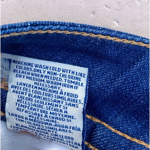 Hudson dark wash jeans size 24 bootcut low rise 2 button with zipper on front - Picture 7 of 16